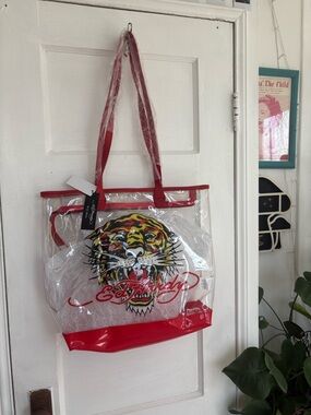 Ed Hardy Forever PVC Beach Tote Bag